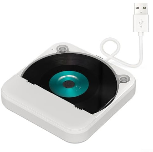 RANRAO Lettore CD per auto, lettore CD USB per auto, lettore CD, si collega tramite porte ausiliarie e USB standard