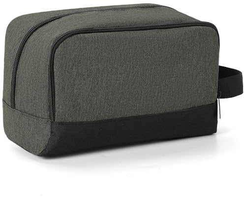 Elviros Trousse de Toilette de Voyage pour Hommes, Cadeau pour Hommes, Trousse de Rasage Suspendue, Trousse de Toilette, Sac de Rangement, Petite Trousse de Toilette de Voyage, Vert