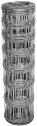 0.8m Stock Wire Mesh Fencing – Galvanised Steel Field Fence – 50m Roll – Heavy-Duty Livestock & Garden Wire – 2.5mm Edging Wires, 2.0mm Inner Wires