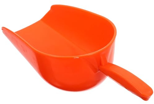 POPETPOP Thickened Reusable Plastic Feed Scoop for Poultry and Livestock, Sturdy Farm Utility Shovel for Goose and Horse Feeding, Large Capacity Livestock Feed Shovel for Farming Use