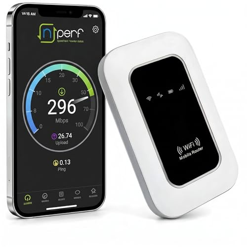 Router WiFi 5G Portátil Ultraligero – hasta 14h de Autonomía (Batería 2100mAh), Conexión para 10 Dispositivos, Compatible con Todos los Operadores, Seguridad WPA2, Ideal para Viajes y Teletrabajo-1