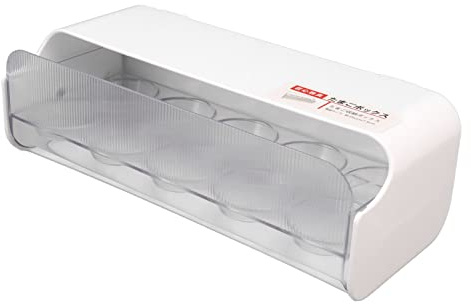 Yosoo Health Gear Kylskåpsförvaringslåda, PET-kylskåpsorganisator med Tydlig Design, Enkel Installation och Djup Behållare för Matsynlighet och Utrymmesbesparing i Kökskylskåp (Låda 10 Fack Ägg)