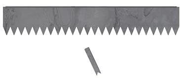 Edge Right - Hammer-in Landscape Edging - 48-inch Strips - 8-inch Depth 1/4-inch Rounded top COR-Ten Steel (1 Pack)