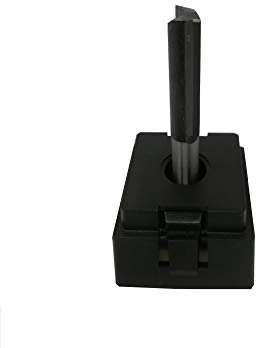 Jjw-germany Fraise à rainurer HW HM 2 Fraiseuse à Lamelle Longue pour Défonceuse, D = 12 mm NL 38 mm avec HM – Coupe de base et tige 8 mm