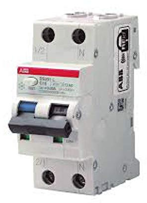 ABB SACE S.P.A. DS201LC25AC30 Interruttore DIFFERENZIALE MAGNETOTERMICO 4,5KA 1P+N AC C25 30M
