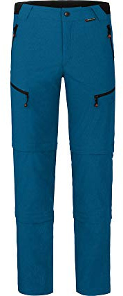 Bergson LEBIKO Doppel Zipp-Off mit T-Zipp | Herren Wanderhose, robust elastisch, Blue Sapphire [307], 54 - Herren