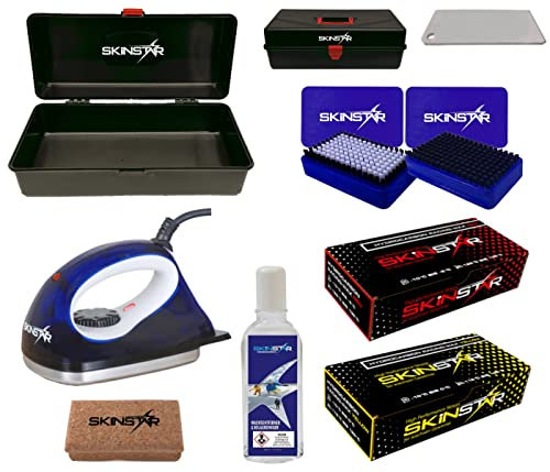 SkinStar Worldcup Wax Set Starter Ski Wachs Set, Hydrocarbonwachs 9-teilig