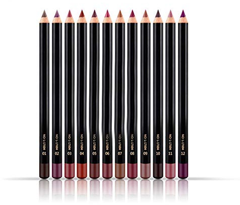 12 Teile/satz Lip Liner Stift, Professionelle Lippenstift Stift Wasserdicht Langlebige Lip Liner Bleistift Lipliner Stift Make-Up Kosmetik