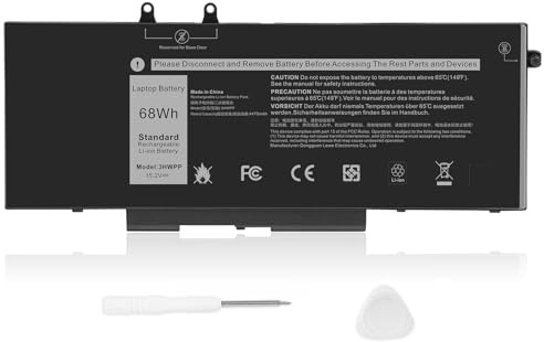 ASUNCELL 15.2V/68Wh 3HWPP 10X1J Laptop Akku für Dell Latitude 14 5401 5411 15 5501 5511 Precision 3541 3551 Serie 3HWPP 03HWPP 10X1J N2NLL 1VY7F 01VY7F 3YNXM 451-BCMN 4cell