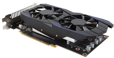 Carte Graphique 550Ti, Carte Graphique de Jeu 6 Go 192BIT GDDR5 PCI E 2.0, Prise en DirectX11, Affichage Stéréo 3D, Carte Graphique HDMI VGA DVI à Double Ventilateur