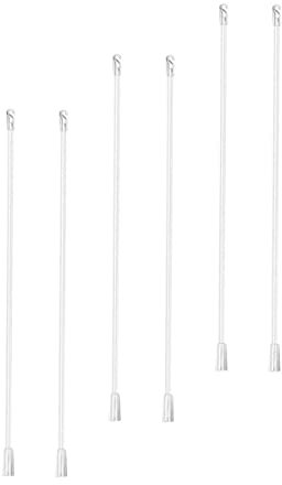 Cabilock 6pezzi Bacchette Tende Veneziane Plastica Trasparente Bastoni per Tende Verticali Bastoncini Rinforzati Resistenti per Finestre Piccole Compatibili Plastica
