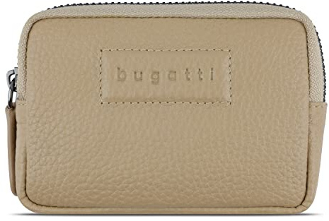 bugatti ELSA Leder Schlüsseletui RFID mit Geschenkbox | mit 2 Schlüsselringen, 2 Reißverschlussfächer