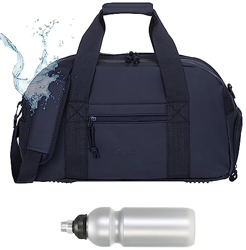 Sporttasche Gym Bag 46 cm Hydro Elephant Plane Outdoor 12891 Uni Schwarz +f | Fitness Kinder Damen Herren wasserabweisende Schuhfach Nassfach Reisetasche klein Handgepäck Freizeittasche + Trinkflasche