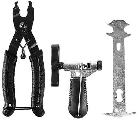 Alnicov Kit de réparation de chaîne de vélo, Outil de chaîne de vélo, Pince Brise-chaîne, chaîne 8/9/10 Vitesses, jauge de chaîne de vélo