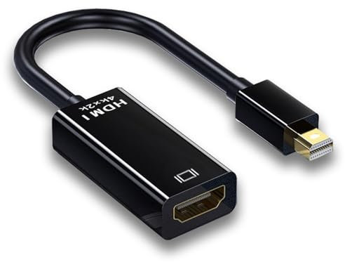 vgggrd Adattatore Mini DisplayPort (Thunderbolt) a 4K HDMI, Unidirezionale Adattatore Mini DP a HDMI per MacBok Air/PRO, Microsoft Surface PRO, Monitor, Proiettore e Altri