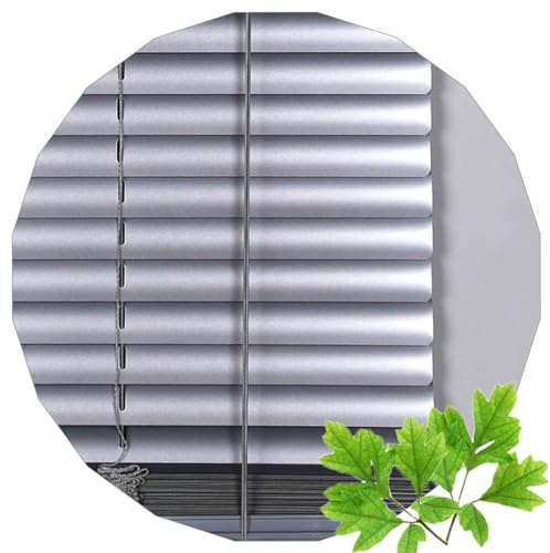 Xrdbfd Persianas Horizontales 40/65/70/95/110/125cm, Estores Venecianas Metálicas De Aluminio, Estores De Ventanas Plateadas, Persianas Venecianas Opacas para Casa/balcón,WxH-40x100cm/15.7 * 39.4in