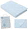 Interbaby - Coperta neonato | Extra morbido con incisione luna stelle, confortevole, calda | Coperta mesi bambino 80 x 110 cm, unisex, per culle, passeggini, mosè