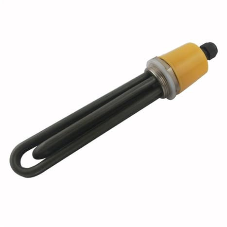 yaoqijie Heater Ectricity Pipe 1.5 Inch Electric Heating Tube DN40 Water Tank Heating Rod 220V 380V 3-6-9-12kw 304 Stainless Steel Lasting(200L 3KW,220V)