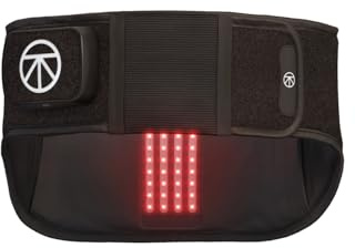 TheraGun ThermBack LED von Therabody - 4-in-1 Rückenbandage mit Wärme-, Ferninfrarot, Vibration und LED-Lichttherapien für schnelle Linderung von Schmerzen im unteren Rücken | LED-Lichttherapien für schnelle Linderung und Erholung des unteren Rückens, integriertes Bedienfeld, verstellbare Riemen