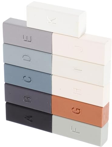 11pcs Resin Floor Repair Wax Blocks for Floor Furniture Scratch Repair | Multiple Colour Options, Resistant to Peeling or Wear, Easy to Use, Home and Office Use