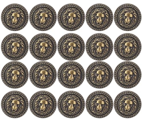 ZJchao Caballeros para Ropa, Remaches de Cuero Remaches de Cuero de (Bronce)