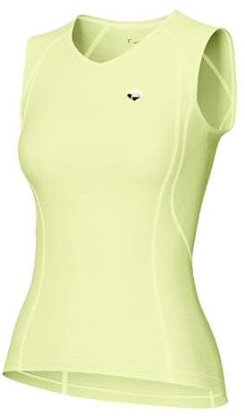 KUTOOK Fahrradweste Damen Schnelltrocknend Atmungsaktiv Ärmellose Funktionsshirt mit Reflektierenden Markierungen Sommer Fahrradtrikot V612