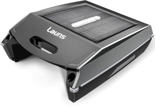Launs F1 - Desnatador de piscina robótico alimentado por energía solar, limpiador automático de piscinas con cesta de gran capacidad de 6 litros y carga rápida, para piscinas en el suelo y sobre el