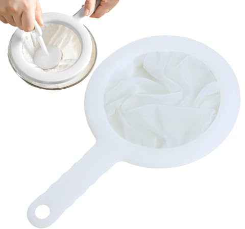 Filador de malla ultra fina: filtro de alimentos de nylon, colador de cocina PP Many, separador de sin deslizamiento, herramienta de tamiz duradera | Ideal para leche de soya, leche de arroz con