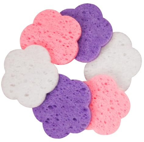 Esponjas Faciales para Limpieza de la Piel 30 Piezas Almohadillas Naturales | Discos de Esponja para el Lavado Facial Para Esteticista, Rutina De