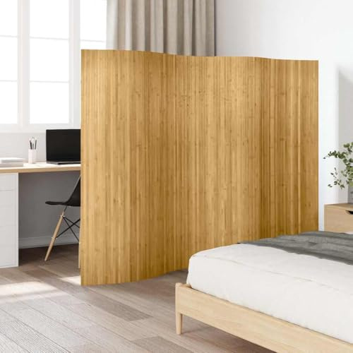 Lumanois Pannello Divisore per la Stanza in bambù Naturale Larghezza 250 cm Altezza 165 cm, Mobili,Separè, 6.35kg-241668