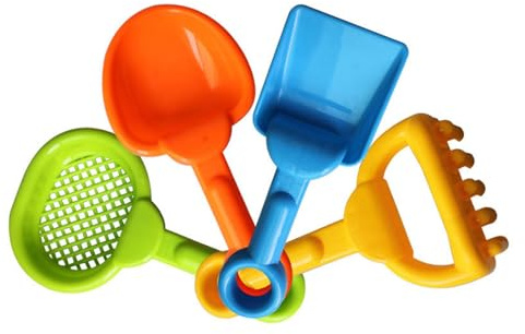 LXJLXD 4PCS Sand Seaside Toy Set Sand Play Water Game Kits Sandboxes Shovel Colorful Seaside Durablity Kids Beach Tool Tool for
