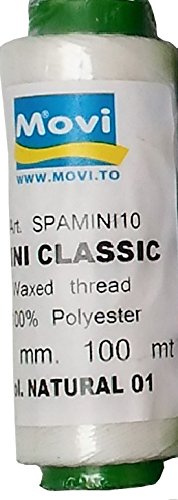 Spago cerato - spessore 1mm -100 mt - colore 01 Natural