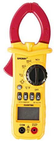 Sperry Instruments DSA600TRMS 12 Function True RMS Digital Clamp Meter, Yellow