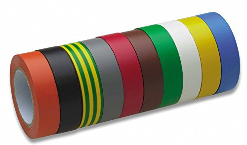 CERTOPLAST 30 Rollen Isolierband PVC Band Elektro Elektriker Germany (1m=0,05EUR), Farbe:Gelb/Grün