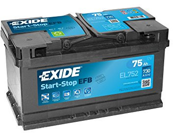 Exide 110 EFB Car Battery 75Ah EL752