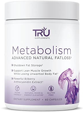 TRU Supplements Metabolism, Advanced Fat Loss, Fight Cravings, Boost Mood, No Jitters or Crash, 30 Servings
