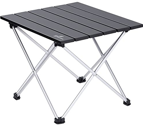 Bärbart fällbord, picknickbord utomhus med förvaringsväska, aluminiumlegering hopfällbart bord för camping picknick matlagning trädgård vandring resor | Litet campingbord matbord perfekt för middag, matlagning, picknick, utomhus, strand, vandring, fiske