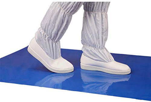 WBTY 30 alfombrillas adhesivas de PVC para el suelo, antibacterianas y adhesivas, extraíbles, sin polvo, para purificar el suelo, 30 unidades