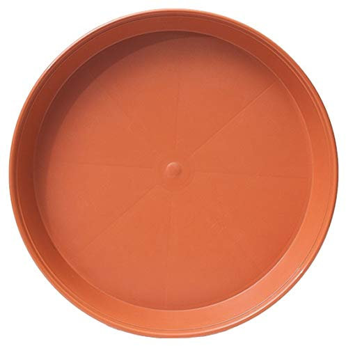 Muddy Hands Heavy Duty Terracotta Round Plastic Plant Pot Saucer Planter Water Drip Tray Base Plate (4, 35cm)