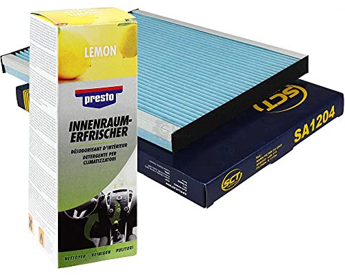 QR-Parts Set 85511890 SA 1204 157110 SCT Innenraum-Filter 1204+Presto Fresh Lemon Duft