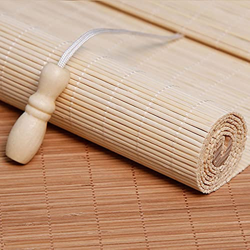 Rollo Bambus 70cm 75cm 90cm 120cm,bambusrollo Aussenbereich,Bambus Vorhang,70% Beschattung Jalousien,sichtschutz/Sonnenschutz,rollläden Für Türen Und Fenster,W×H-70x80cm/28x31in