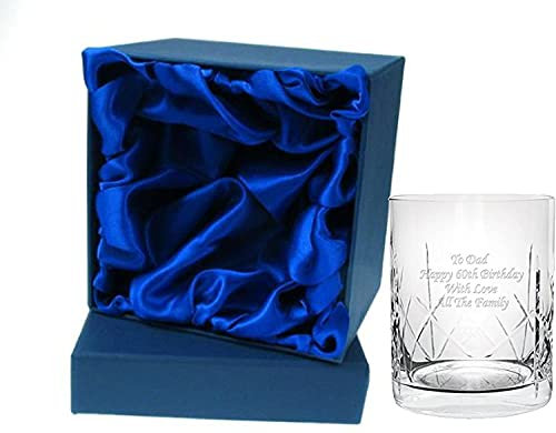 [Custom] Personalised Whisky Whiskey Glass Tumbler Gift Boxed Perfect for an Occasion