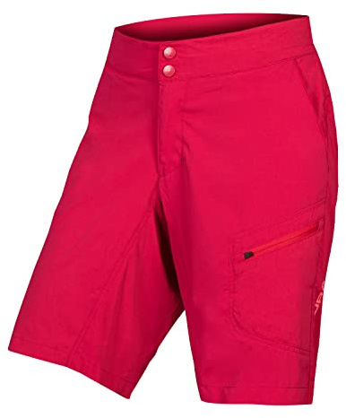 Endura Damen Hummvee Lite Fahrradhose mit Innenfutter, Beere, Größe L