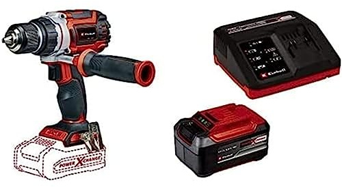 Einhell Professional Perceuse Visseuse sans fil TP-CD 18/60 Li BL Solo PXC (Li-Ion, 18 V, moteur sans charbon, mandrin métallique 13 mm, engrenage à 2 vitesses) avec Chargeur et Batterie 5,2Ah