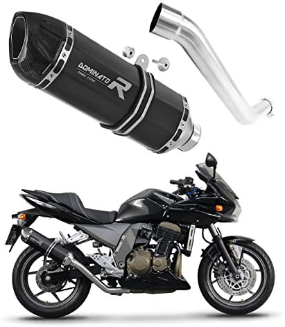 DOMINATOR Terminale di Scarico Marmitta Silenziatore HP1 NERO compatibile con Z750 2004-2006