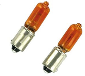 ZMShun 2Pcs BAY9S H21W 12V 21W Amber Bay9s Car Fog Light Bayonet Bulb Car Halogen Indicator Brake Reverse Light Bulb BAY9S 12V 21W Car BAY9S Bulb H21W Lamp Car Turn Signal Lamp
