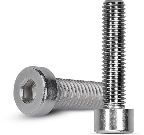 Offgridtec M8 x 30mm Innensechskant-Schrauben mit Zylinderkopf, 304 Edelstahl (A2), Vollgewinde für sichere Befestigung, Hochfest & Korrosionsbeständig, DIN 912 Standard (50 Stück, Silber)