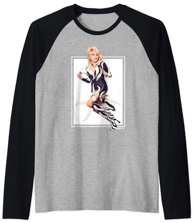 La rockstar emblématique de Dolly Parton Manche Raglan