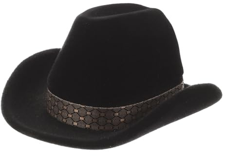DEARMAMY Cowboyhut Schmuckschachtel Samt Aufbewahrungsbox Für Halsketten Und Ohrringe Western Stil Schmuck Organizer Für Hochzeit Und Verlobung