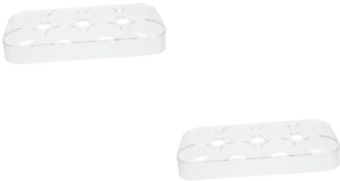 Gadpiparty Lot De 2 Plateaux De Rangement Pour Réfrigérateur Capacité De 8 Compartiments Matériau Robuste Peu Encombrant